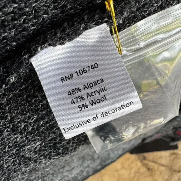 North Style Peruvian Alpaca Long Cardigan Size Large - Picture 8 of 13